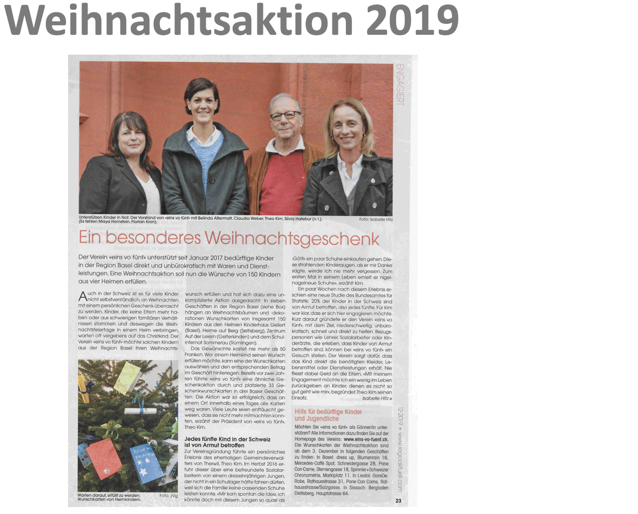 Zeitungsartikel aus Regio Aktuell